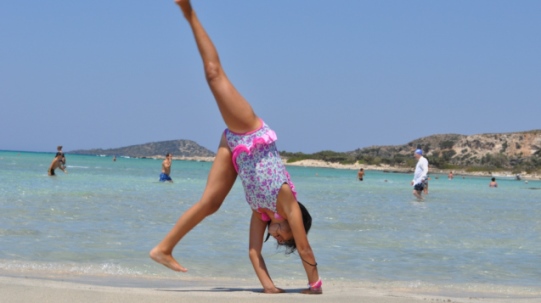 Kids Love Greece Beach Fun on Crete