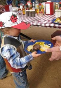 Chow Time at Elkhorn Ranch near Tucson, Arizona