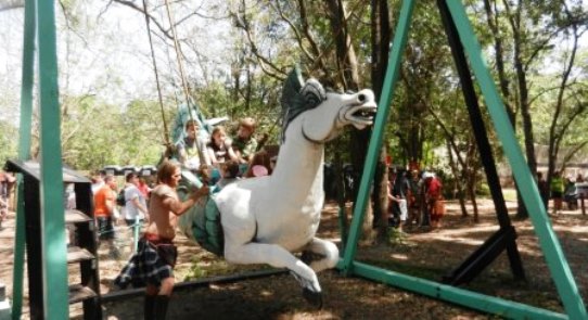 Tampa bay Renaissance Festival War Horse Ride