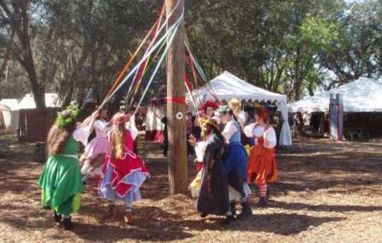 Tampa bay Renaissance Festival May Pole Dance