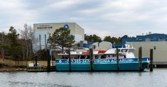 Virginia Aquarium Boat Dock in Virginia Beach