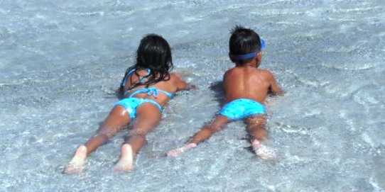 Beach time on Crete Kids Love Greece