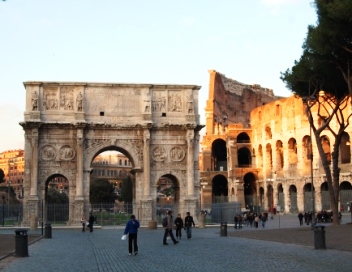 Imperial Gate at Colloseum in Rome