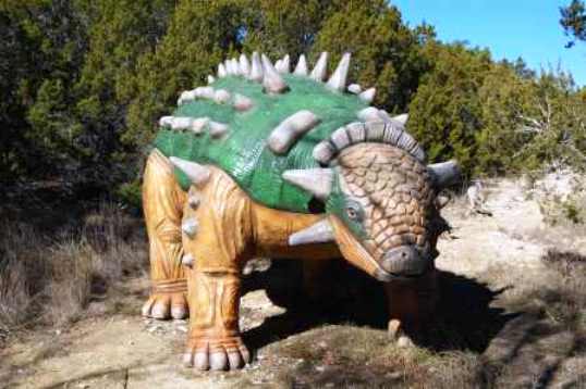 Rosie the Dinosaur at Home in Dinosaur World, Glenn Rose Texas