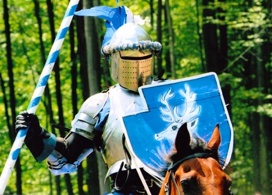 Ohuio Renassaince Fair Blue Knight by Owen & Shannon McGhee