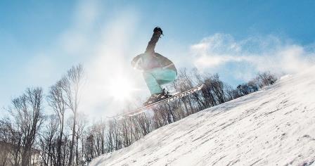 Boone North Carolina snowboarding Jump