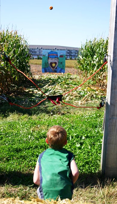 Pumpkin Slinger at Sever's Corn Maze in Minnesota