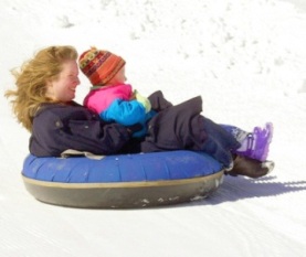 Boone North Carolina Snow Tubing with Kids