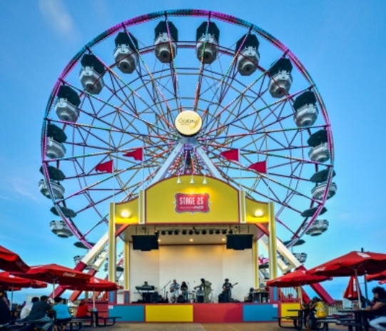 Galveston Ferris wheel and Music on the Beach