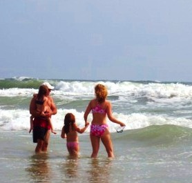 Family Time Sharing California Beach Waves