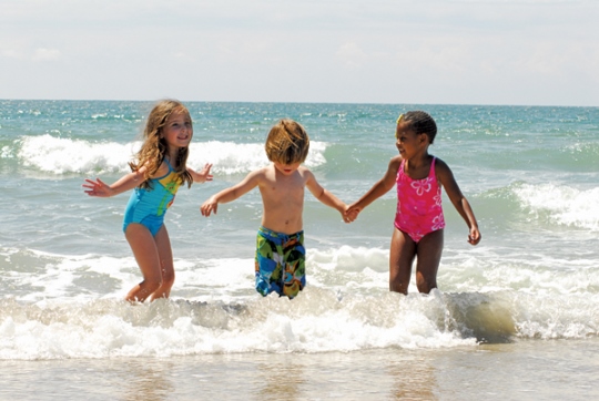 Myrtle Beach Fun in the Surf for Tykes