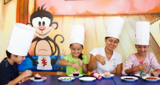 Kids Club Cupcake Decorating Grand Velas Resort Mexico