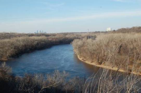 Mississippi River View Minneapolis on the Horizon