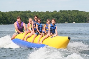 East Silent Resort MN Banana Boat Ride