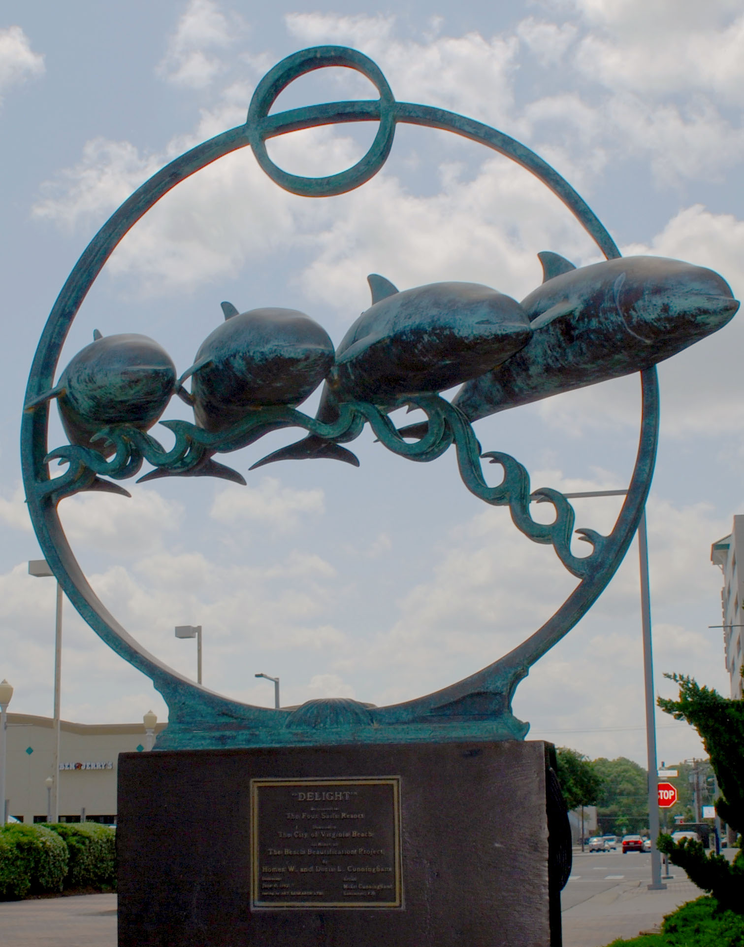 Virginia Beach Dolphin Statue Family Travel Files