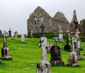Ireland Clonmacnoise Ruins
