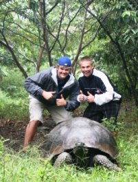 Galapagos Turtle with Teens