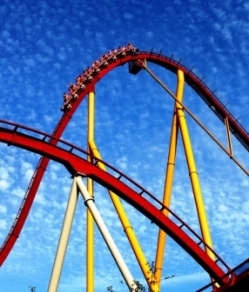 Kings Island Diamond Back Roller Coaster