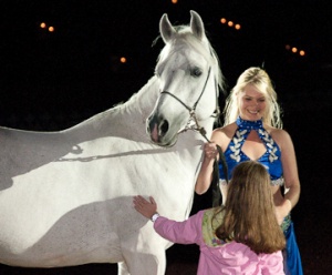 Arabian Nights Back Stage Girl Meets Horse