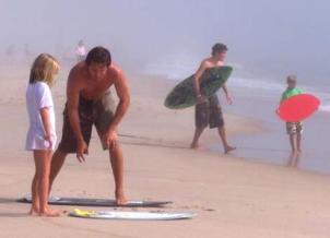 Ally Oop Skimming Lessons on Beach