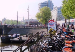 Amsterdam Canal Bus Stop