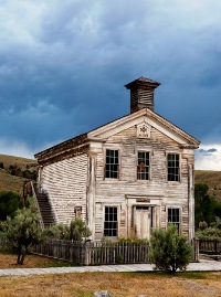 Bannack State Park Historic Hotel Meade  Montana Gold West Country