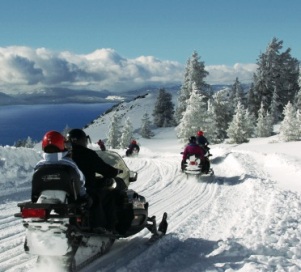 Lake Tahoe Ski Mobile Trail Family Fun