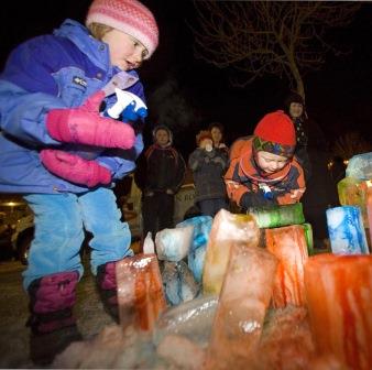 Jasper in January Ice Painting for Kids