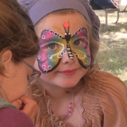 Central Coast Renaissance Faire Face Painting in San Luis Obispo, CA