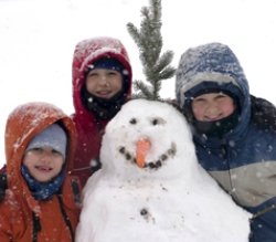 Resort at Glade Springs & Winterplace Southern West Virginia Kids with Snowman 