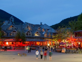Whistler Bc Village at Night