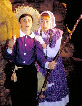 Kids in Mark Twain Cave in Hannibal MO