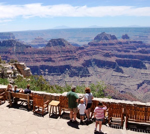 Grand Canyon North Rim View with Kids