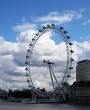 London Eye above the Thames