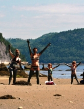 Quebec Petit Sanguanay Beach Family Fun