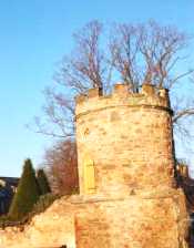 Castle Tower East of Edinburgh, Scotland 