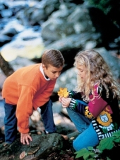 Pigeon Forge Tennessee Children Discovering Nature