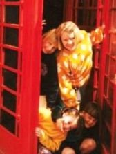 England Phone booth with Kids from Family Travel Files